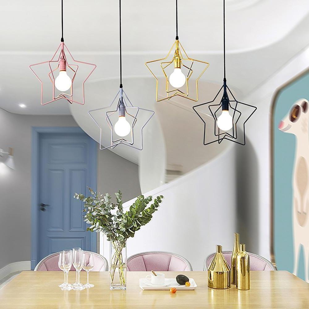 Multiple Star Shaped LED Modern Pendant Light