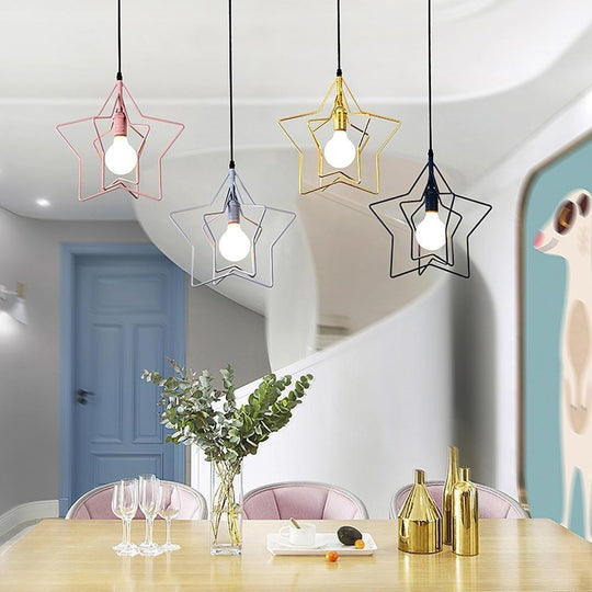 Multiple Star Shaped LED Modern Pendant Light