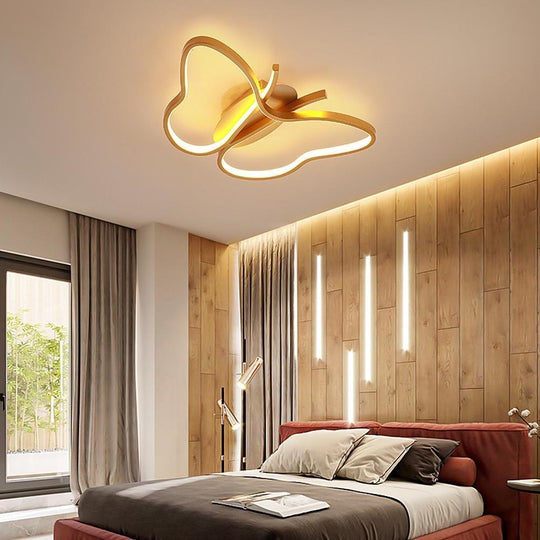 Butterfly LED Flush Mount Ceiling Light for Kids’ Room