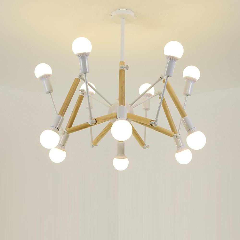 12 Lights Sputnik Design LED Nordic Chandelier Hanging Lamp