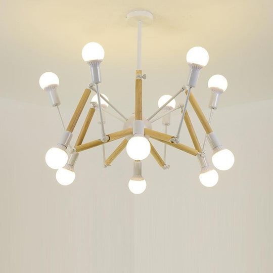 12 Lights Sputnik Design LED Nordic Chandelier Hanging Lamp