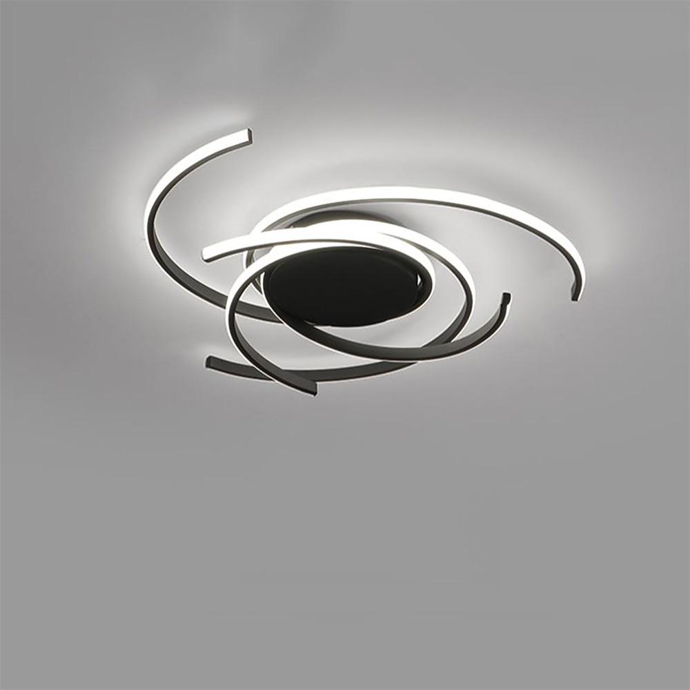 22" Scattered Semicircle Artistic Flush Mount LED Ceiling Light