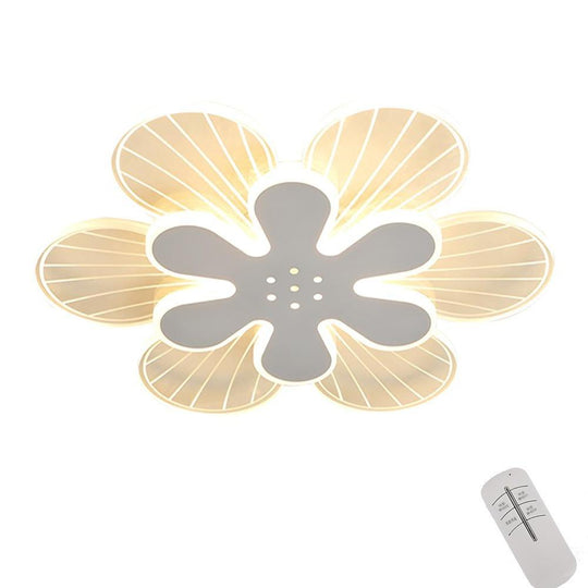 Novelty Stylish Flower LED Flush Mount Ceiling Light – Bedroom