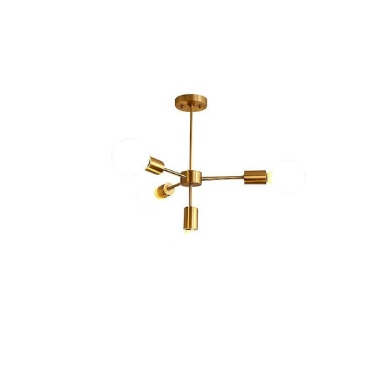 Luxurious Gold 4-Light Modern Pendant Light