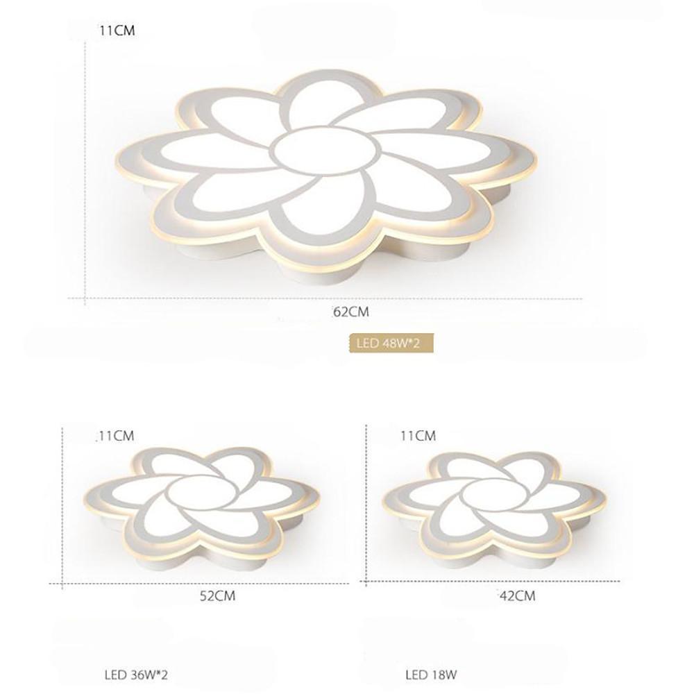 Flower-Shaped LED Flush Mount Ceiling Light – Modern Decorative Fixture