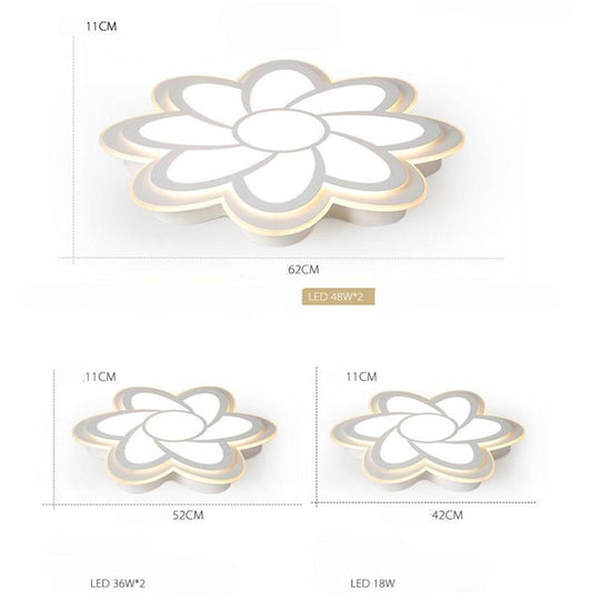 Flower-Shaped LED Flush Mount Ceiling Light – Modern Decorative Fixture