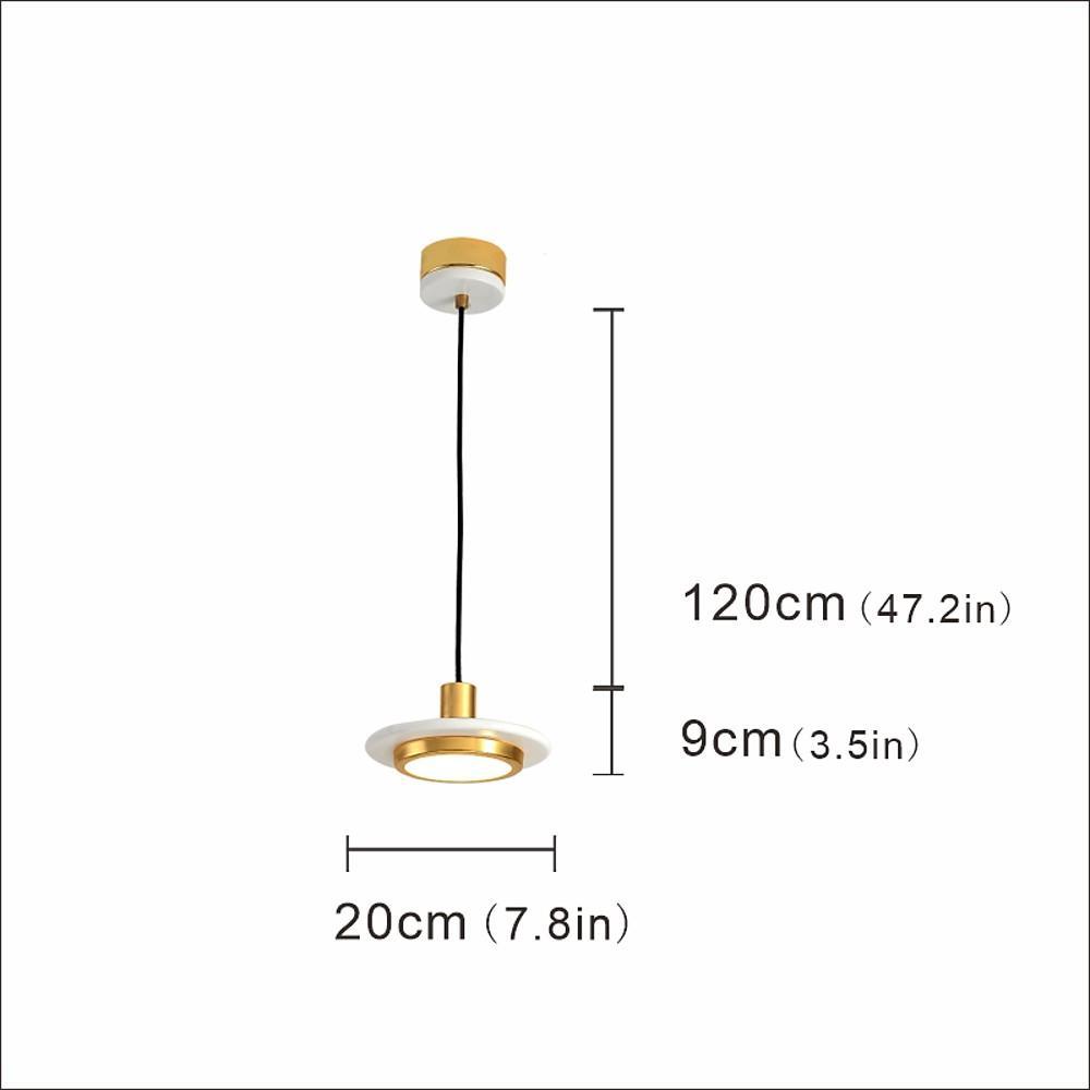 Traditional Classic Metal & Acrylic Pendant Light – Modern Nordic LED Circle Design