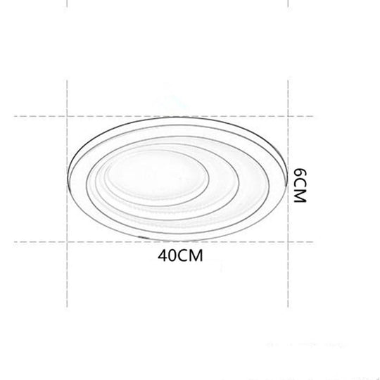 4 Graduated Circles LED Nordic Ceiling Light – Modern Flush Mount