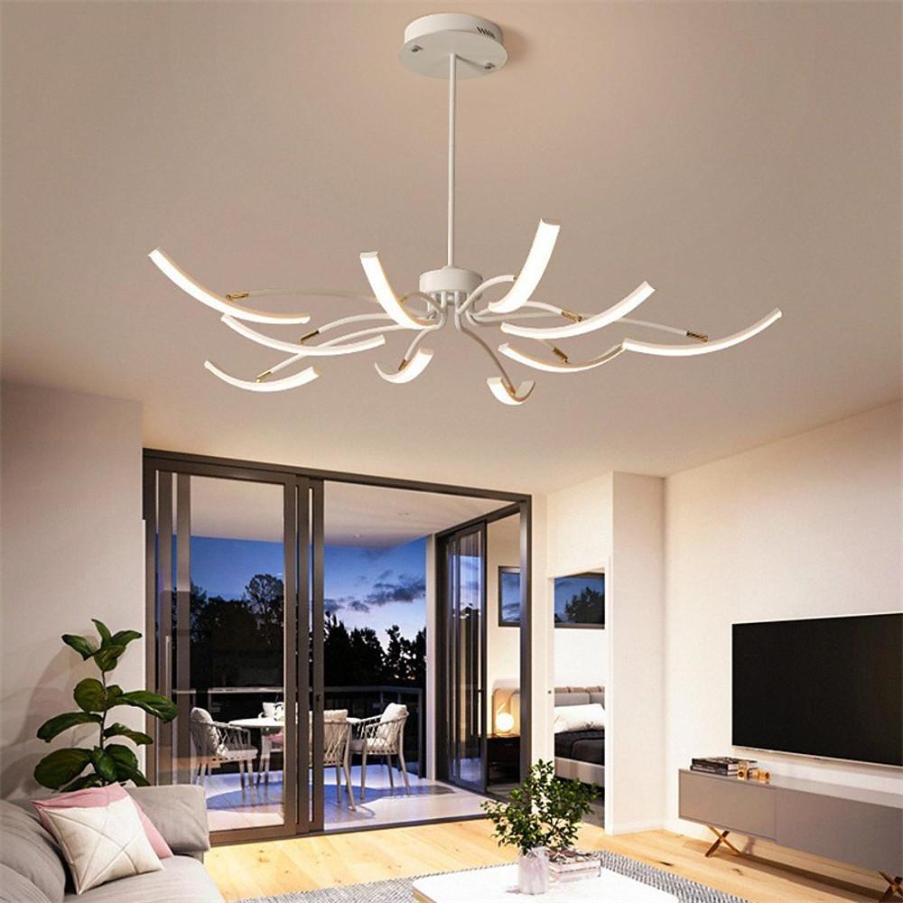 Flower Strips Dimmable LED Nordic Pendant Chandelier