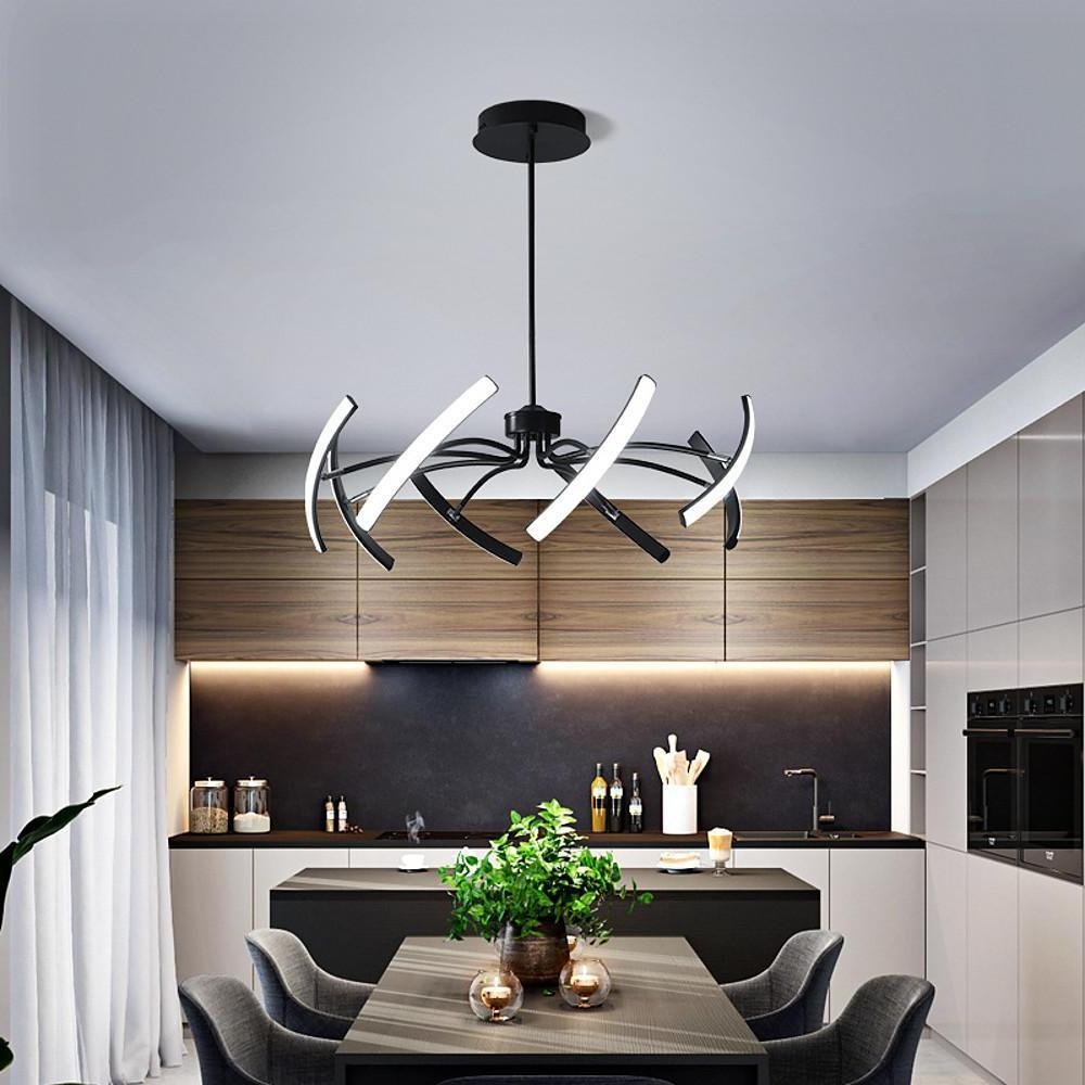 Flower Strips Dimmable LED Nordic Pendant Chandelier