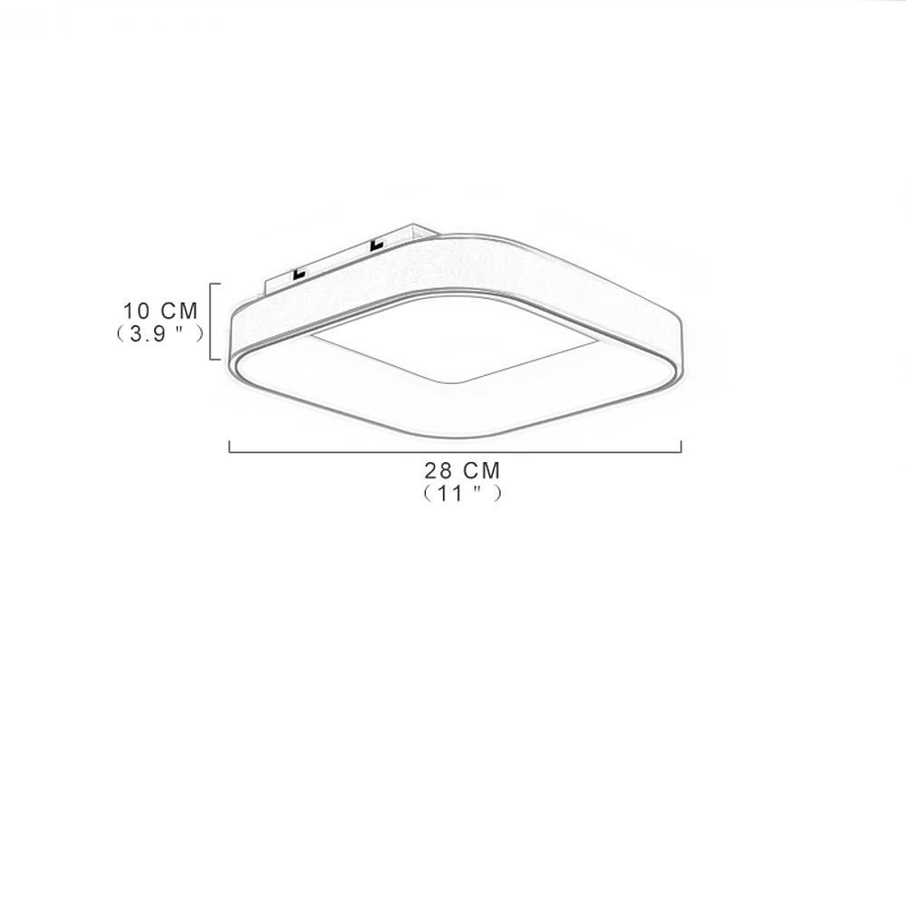 Square Shaped Modern LED Flush Mount Ceiling Light – Bedroom