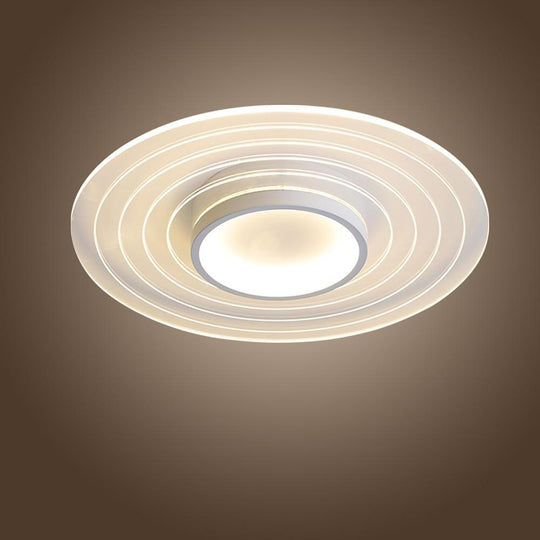 Multiple Circles Dimmable LED Modern Flush Mount Ceiling Light