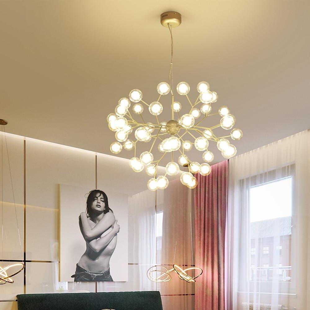 45-Light Cluster Branches Design Glass LED Modern Chandelier