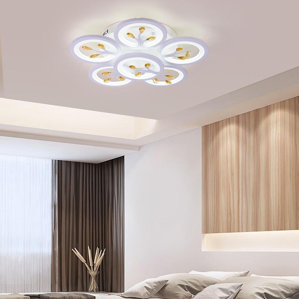 16 Lights Flower Dimmable LED White Nordic Ceiling Light – Flush Mount