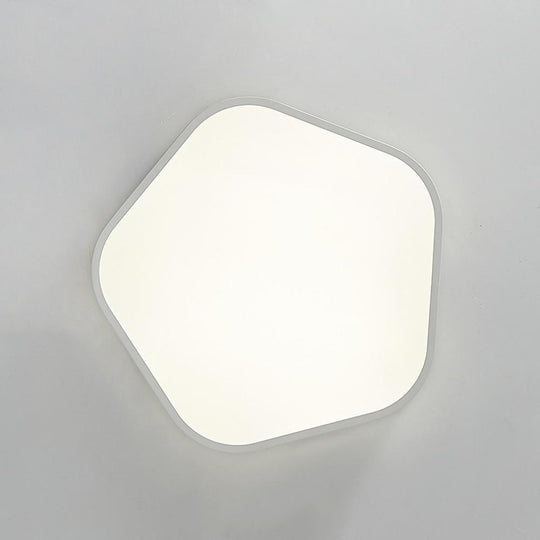 Hexagon Minimalist LED Flush Mount Ceiling Light