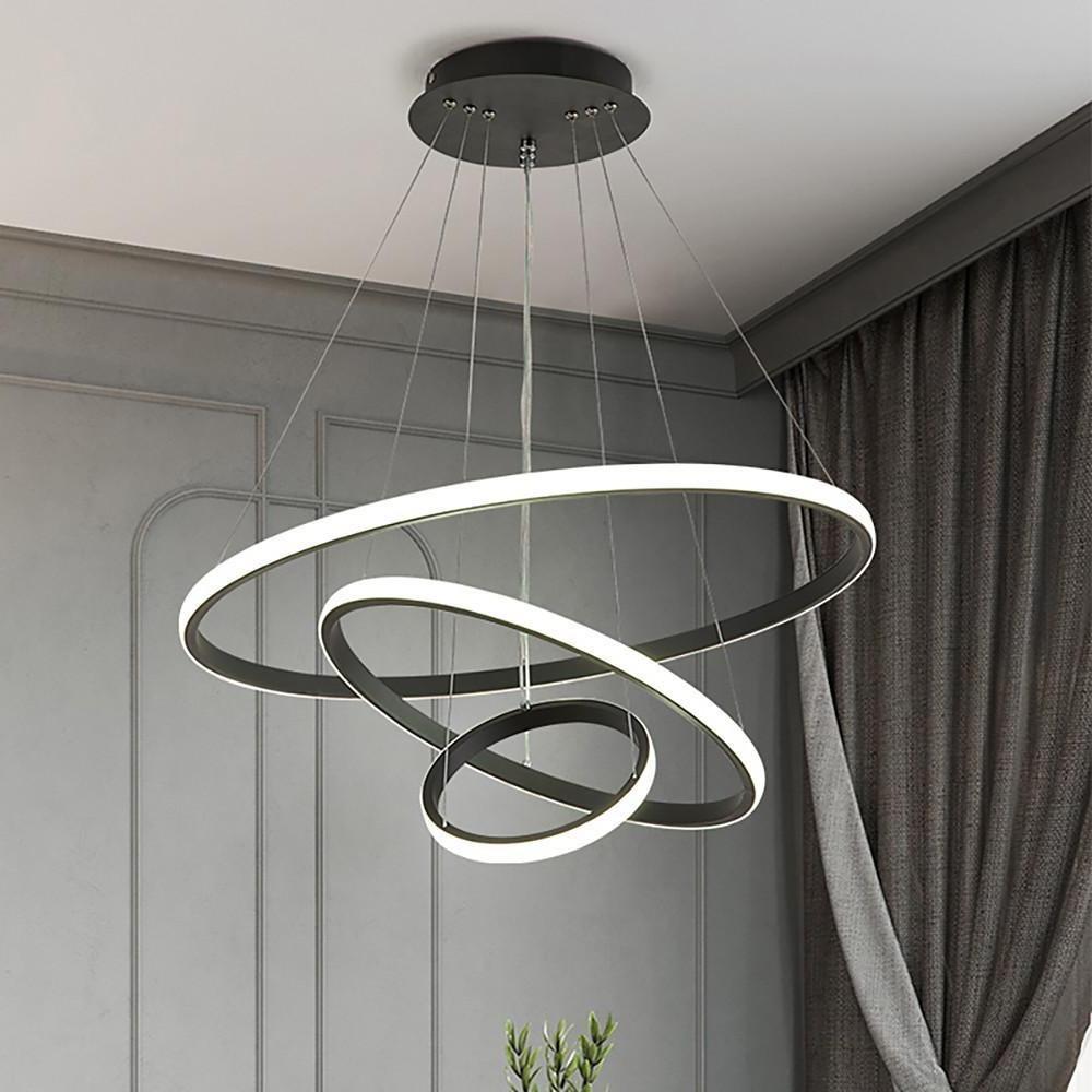 3 Ring Design Acrylic Aluminum LED Pendant Light