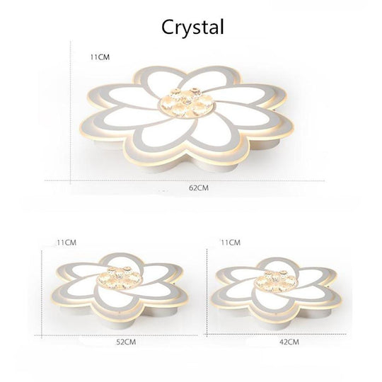 Flower-Shaped LED Flush Mount Ceiling Light – Modern Decorative Fixture
