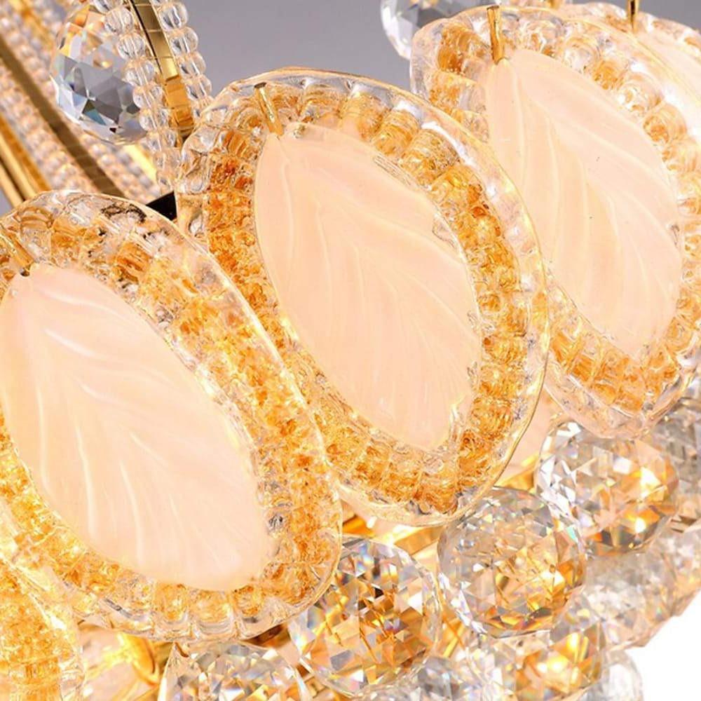 8-Light Modern Gold/Silver Vintage Crystal LED Chandelier – Drum Pendant Light
