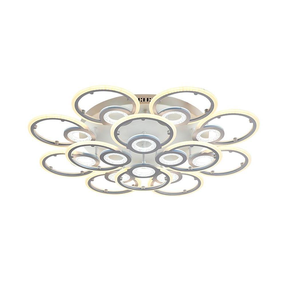 Ring Display Metal Geometric LED Flush Mount Ceiling Light