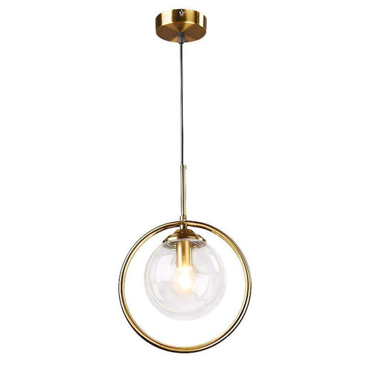 LED Bedside Industrial Nordic Glass Pendant Light