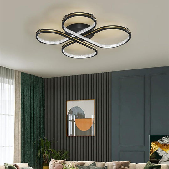 Circle Flower Design Dimmable LED Modern Ceiling Light